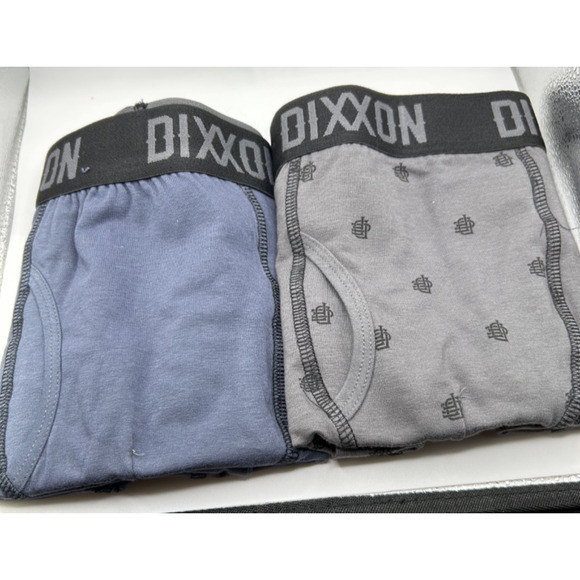 Dixxon Flannel Co Premium Boxer Briefs, 2 pack, Blue/Grey, Size X-Large, NIB - Picture 1 of 3